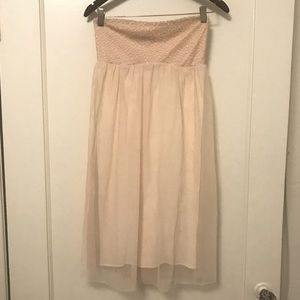 Donna Karan Intimates Vintage Strapless Slip Lace & Tulle size Small - Medium